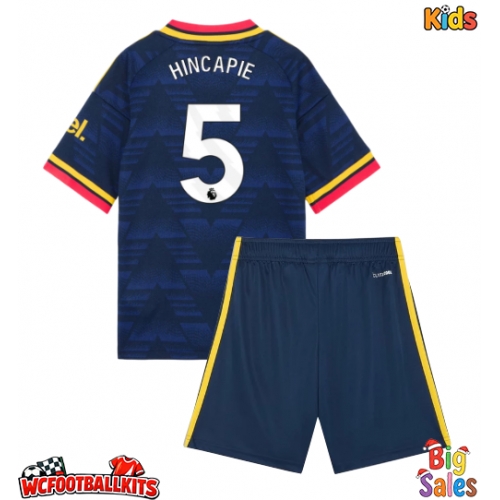 Arsenal Piero Hincapie #5 Replica Away Stadium Kit for Kids 2026-27 Short Sleeve (+ pants)